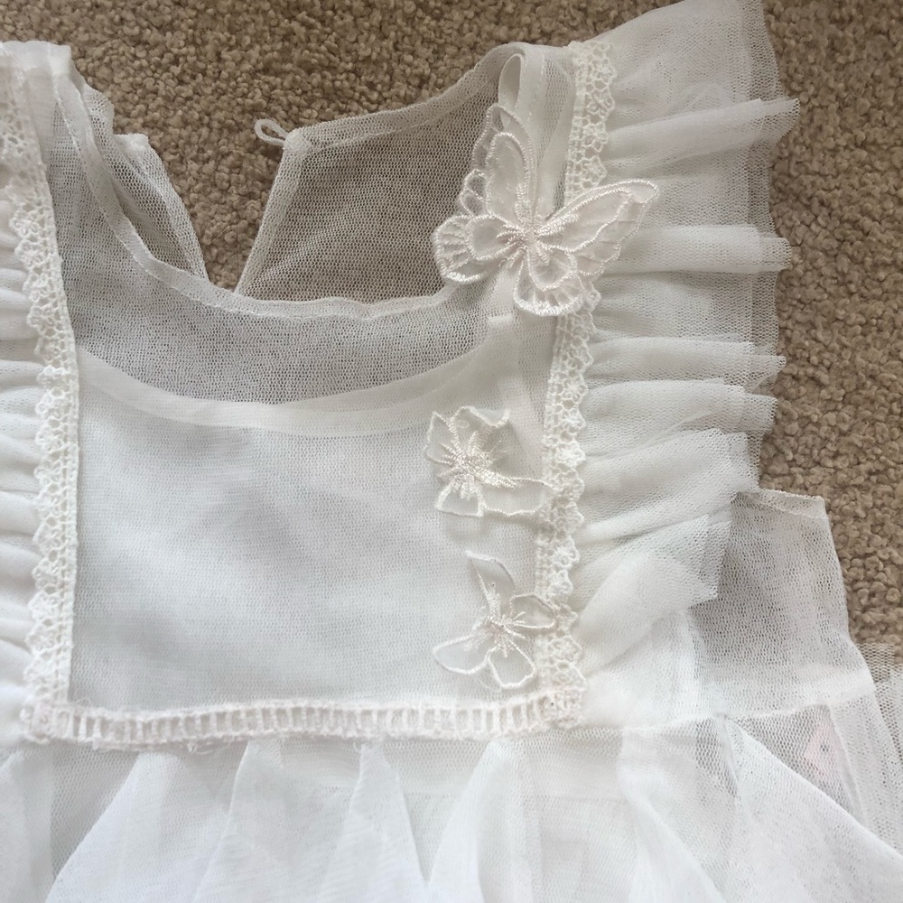White Luna Luna flower girl dress - Picture 3 of 7